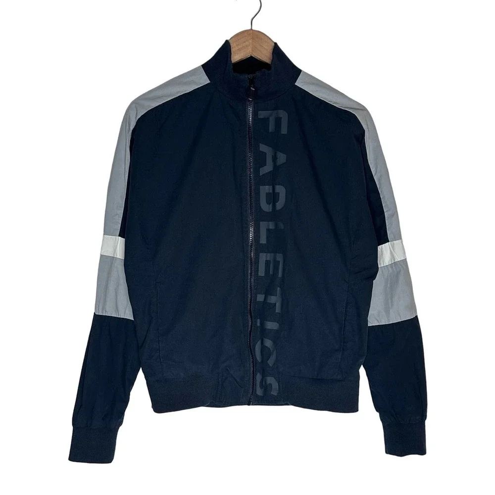 Fabletics | Women | Jayda Woven Black White Zip Up Athletic Jacket | Size Small - Picture 2 of 12